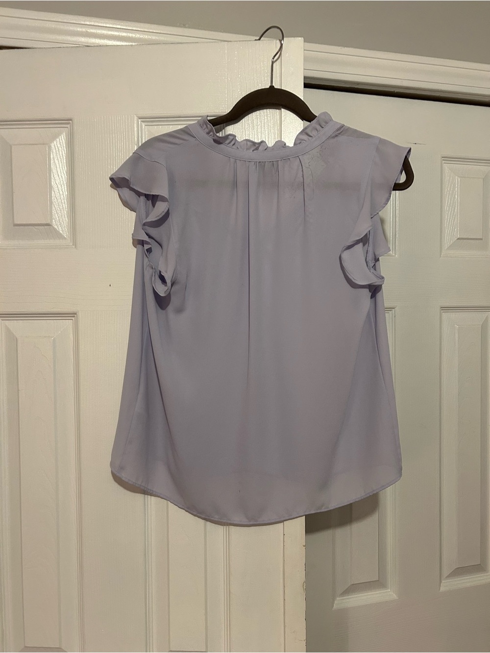 J. Crew Lavender Ruffle Sleeve Blouse - Women